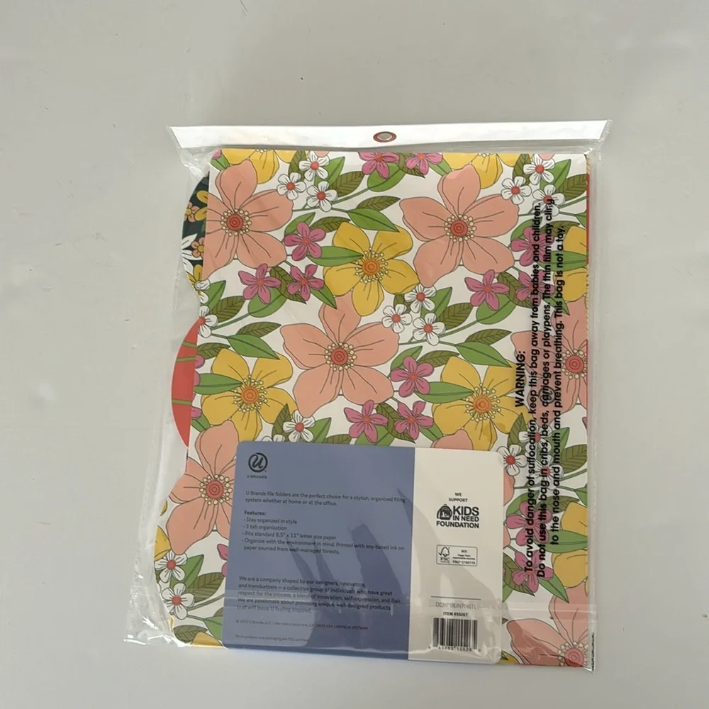 U Brand Pop Floral File Folders 2-6 Count